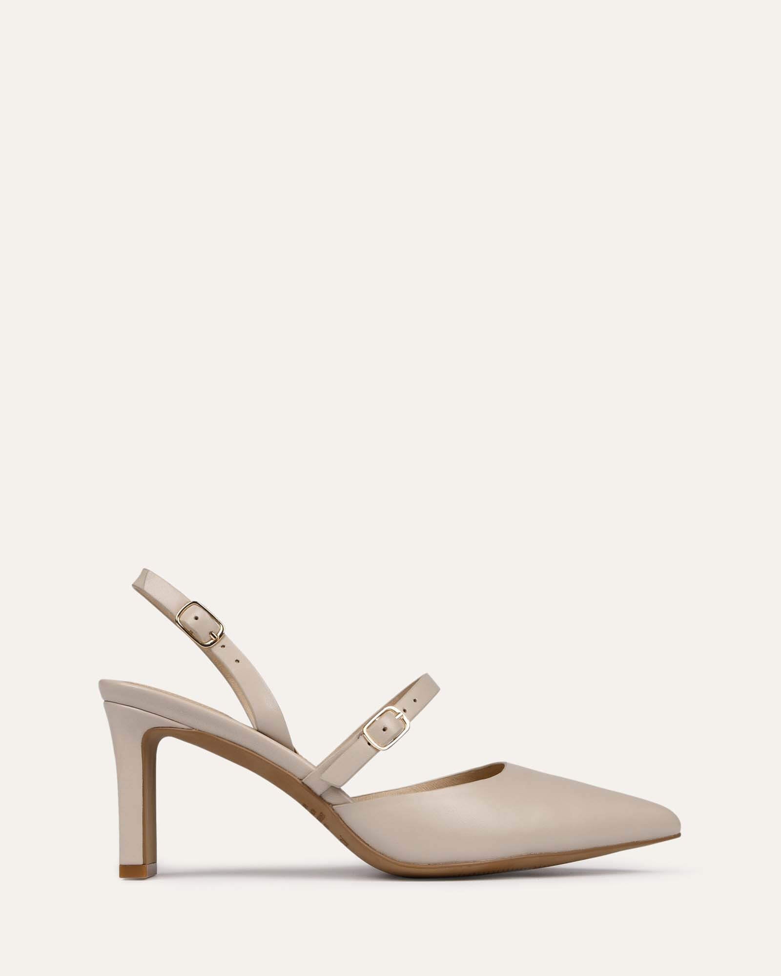 KARINA Women's Mid Heel Pumps - Genuine Bone Leather Dress Shoes for Work, Party & Special Occasions