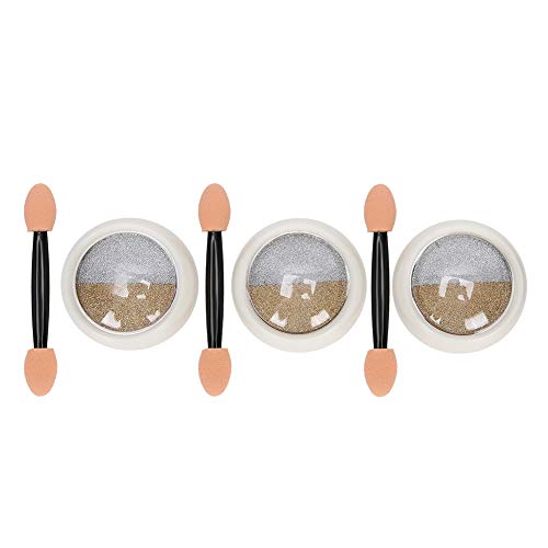 Mirror Nail Powder & Glitter Powder Set - 3PCS Shimmering Nail Art Kit for Women & Girls | Perfect for DIY Manicures, Nail Salon Designs & Party Looks