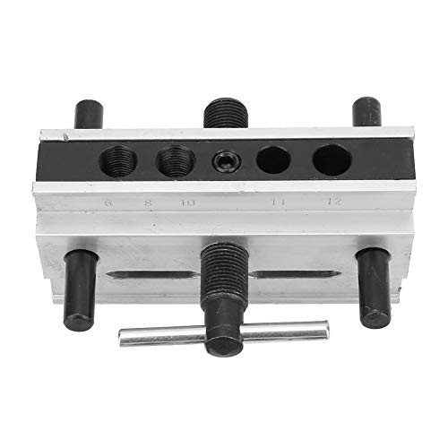 Self-Centering Woodworking Doweling Jig Kit - Precision Metal Drill Guide with Step Bushings for Perfect Hole Alignment | Ideal for Furniture Making, Cabinet Assembly & DIY Wood Joinery Projects
