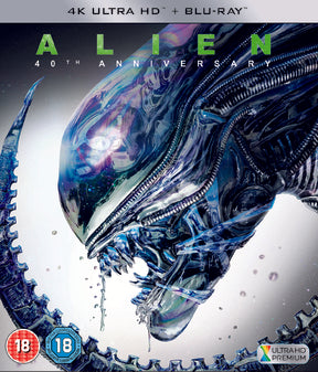 Alien 4K Ultra HD Blu-ray Movie - Sci-Fi Horror Classic for Home Theater & Movie Night Entertainment