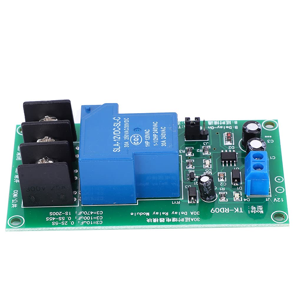 Delay Timer Switch - Easy to Use Stable Delay Relay Module with Long Service Life | Perfect for Home Automation, Outdoor Lighting & Industrial Control Systems