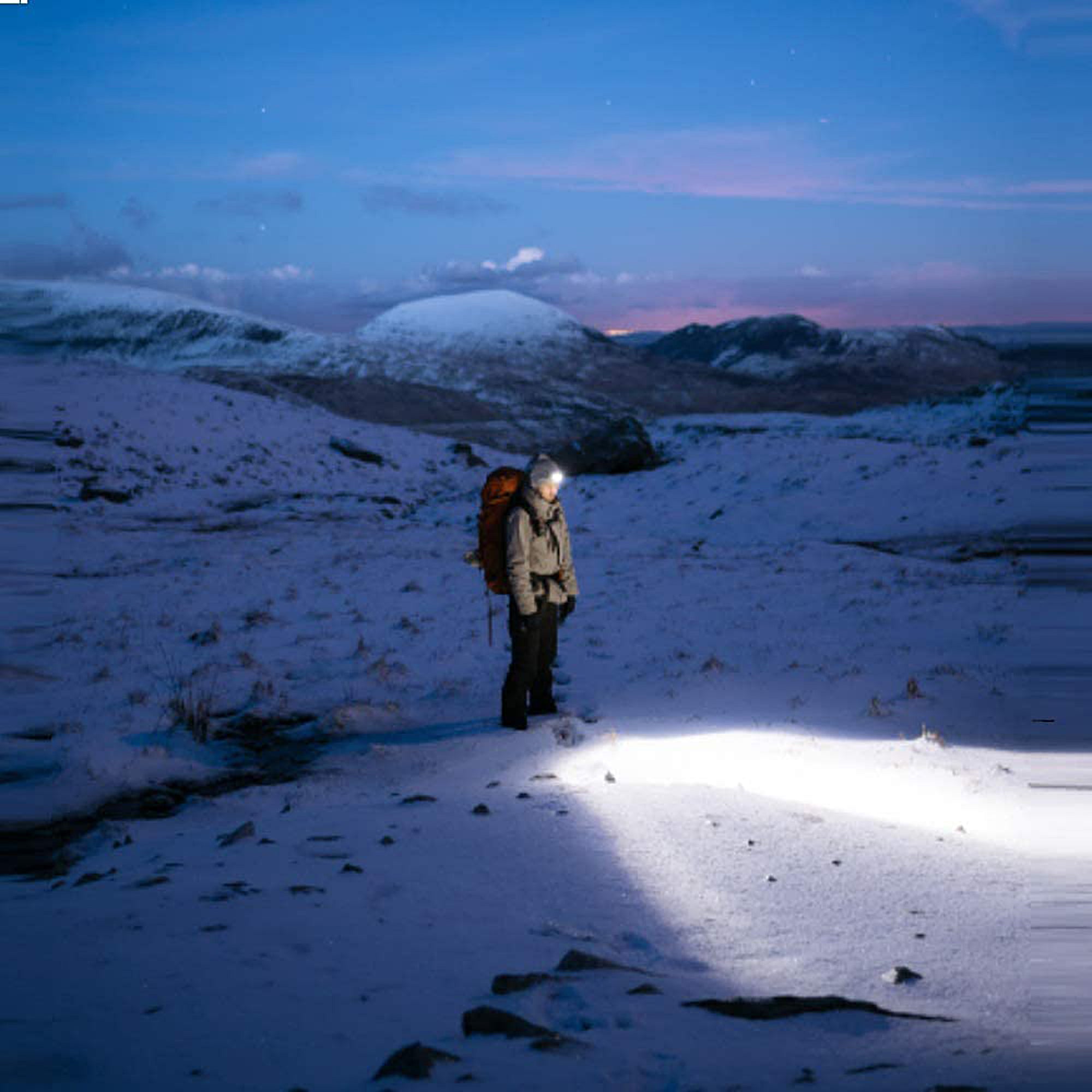 LED Headlamp Hat - Rechargeable Adjustable Head Light for Camping, Hiking, Running & Outdoor Activities - Hands-Free Light Cap with 3 Modes (White/Red)