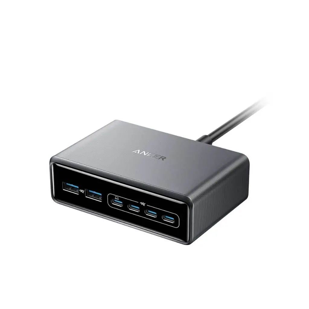 Anker Prime 200W 6-Port GaN Fast Charger Station (A2683) - Ultra Fast Charging for Laptops, Phones & Tablets | Perfect for Home, Office & Travel