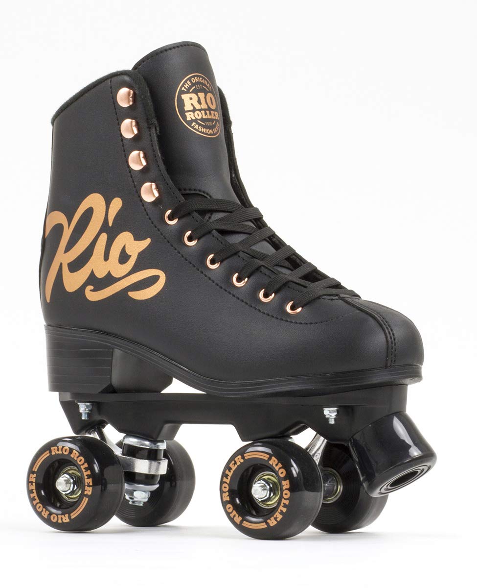 Rose Roller Skates for Women & Men - Premium Unisex Quad Skates for Indoor & Outdoor Skating - Perfect for Rinks, Parks, Fitness & Retro Style