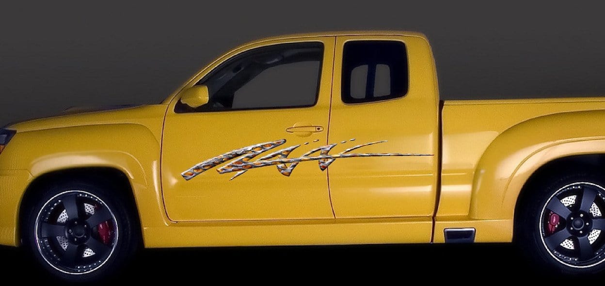 Flaming Stripes Vinyl Decals for Cars & Trucks - High-Quality Automotive Stickers - Perfect for Side Decoration, Racing Style, and Vehicle Customization
