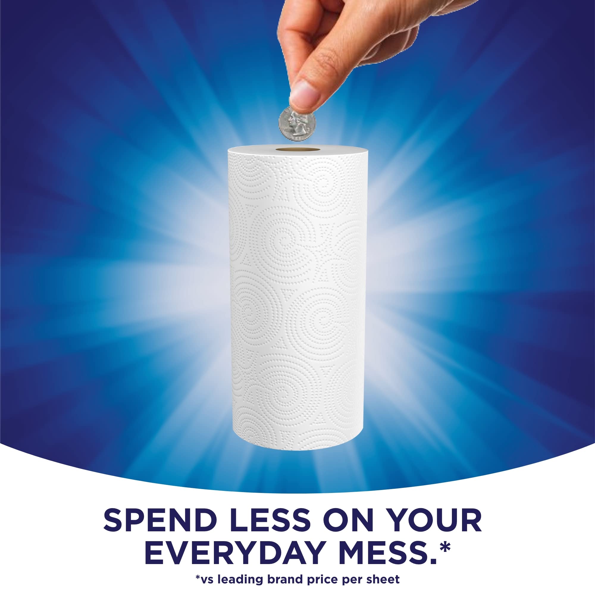 Sparkle® Pick-A-Size® Paper Towels - 24 Double Rolls (48 Regular Rolls) | Ultra Absorbent, Strong & Soft | Perfect for Kitchen Cleaning, Spills & Household Use