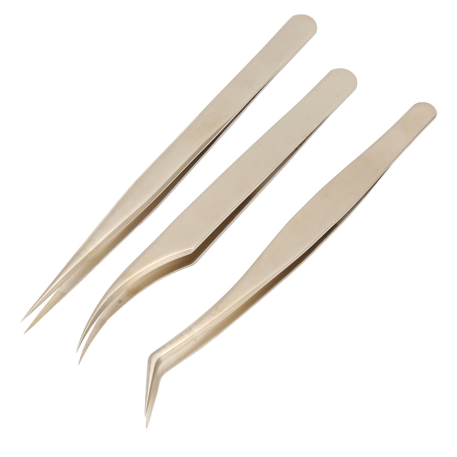 Professional Eyelash Extension Tweezers Set - High Carbon Steel Fine Tip Applicator Tools for Salon & DIY Lash Artists - Perfect for Volume, Classic & Hybrid Lash Extensions