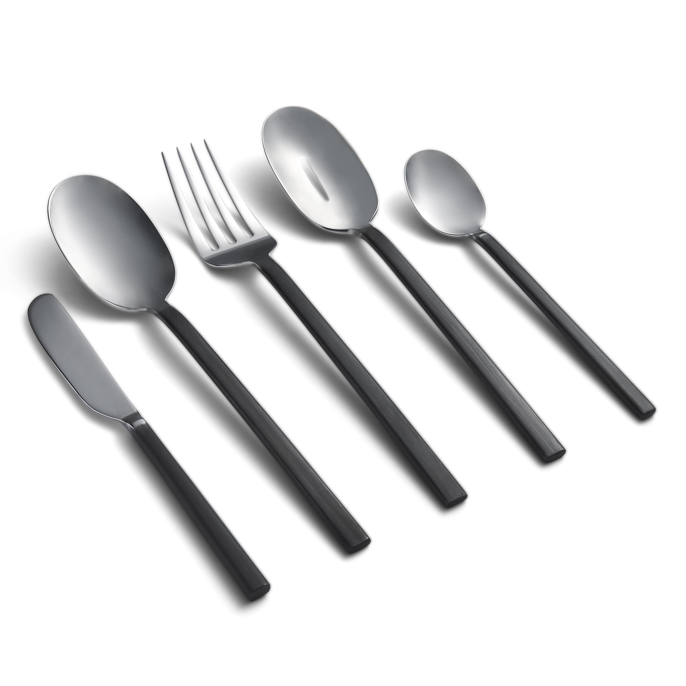 Kano Ombre 5-Piece Hostess Set - Elegant Serving Platter, Bowls & Utensils for Dinner Parties, Entertaining & Home Decor