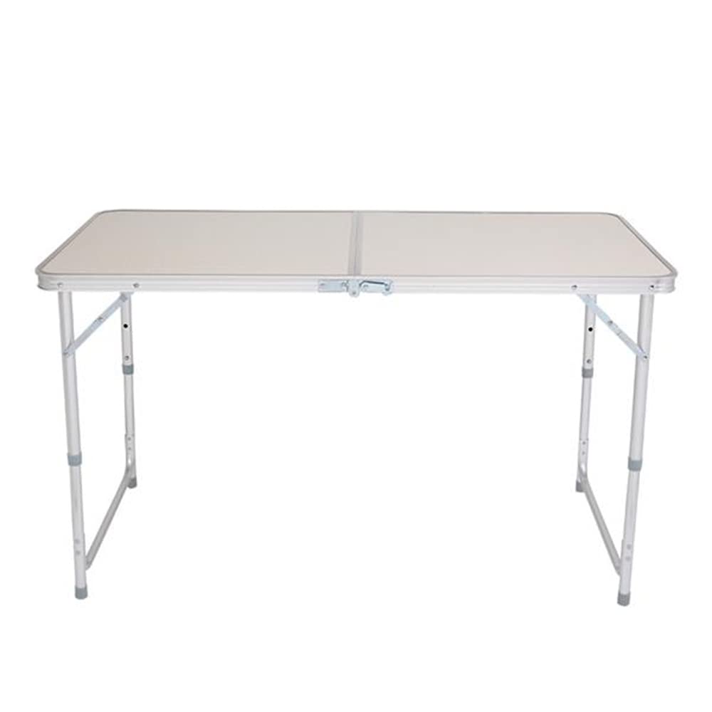 Portable Folding Camping Table - Lightweight Aluminum Picnic Table with Adjustable Height for Outdoor Activities, RV Camping, Beach, BBQ & Fishing (47