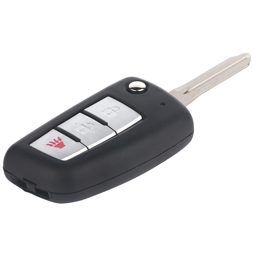 Replacement 3-Button Keyless Entry Remote Key Fob for Nissan Rogue 2014-2019 - Uncut Car Key Replacement (433 MHz, CWTWB1G767, KFKGF) - Perfect for Lost or Damaged Key Fob Replacement, Vehicle Access, and Keyless Entry Convenience