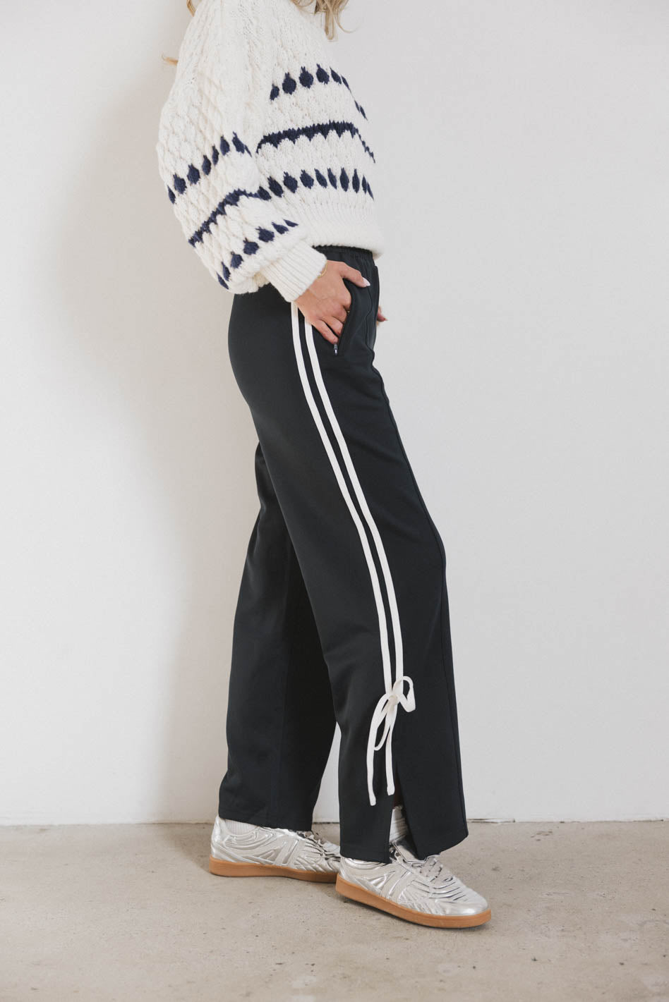 Astrid Women's Navy Blue Track Pants - Comfortable Athletic Joggers for Running, Yoga & Lounge Wear