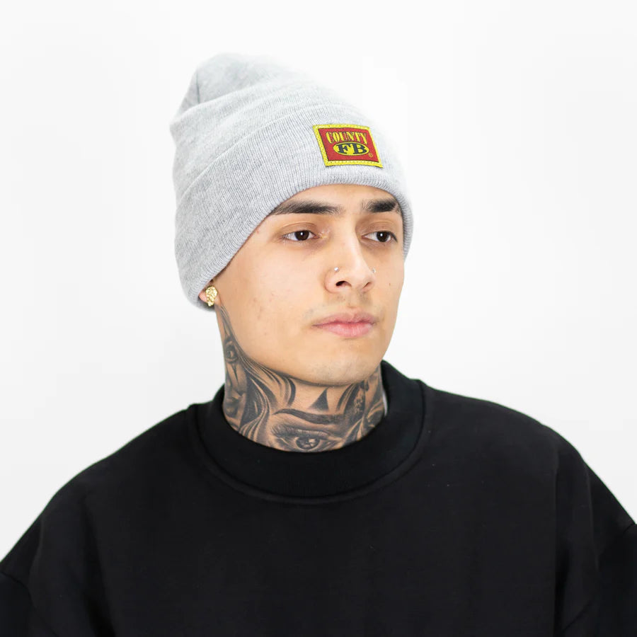 FB COUNTY Logo Beanie - Stylish Winter Knit Hat for Men & Women - Perfect for Outdoor Activities, Sports & Casual Wear