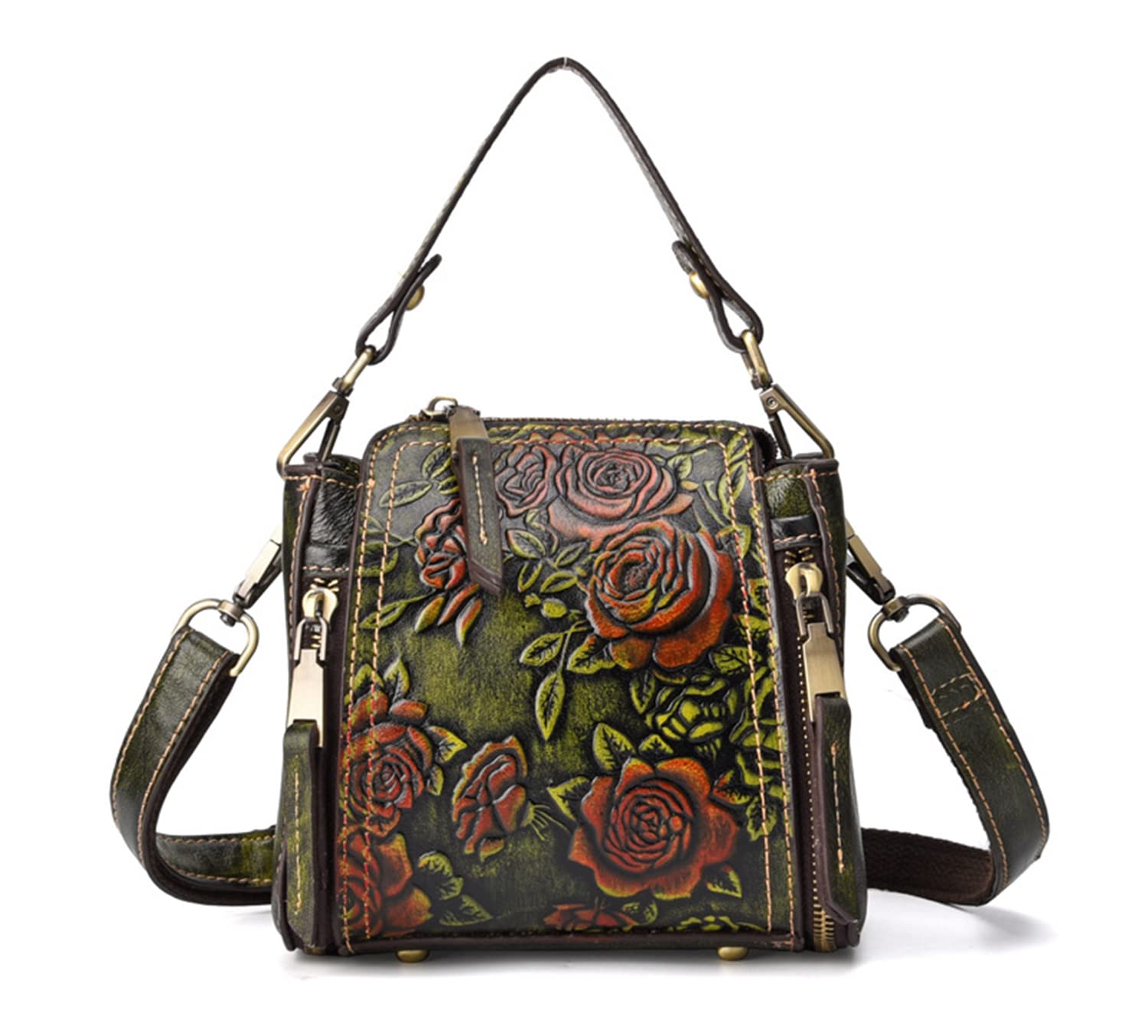 Vintage Leather Crossbody Bag for Women - Stylish Top Handle Tote Purse & Satchel Handbag | Perfect for Work, Travel and Everyday Use