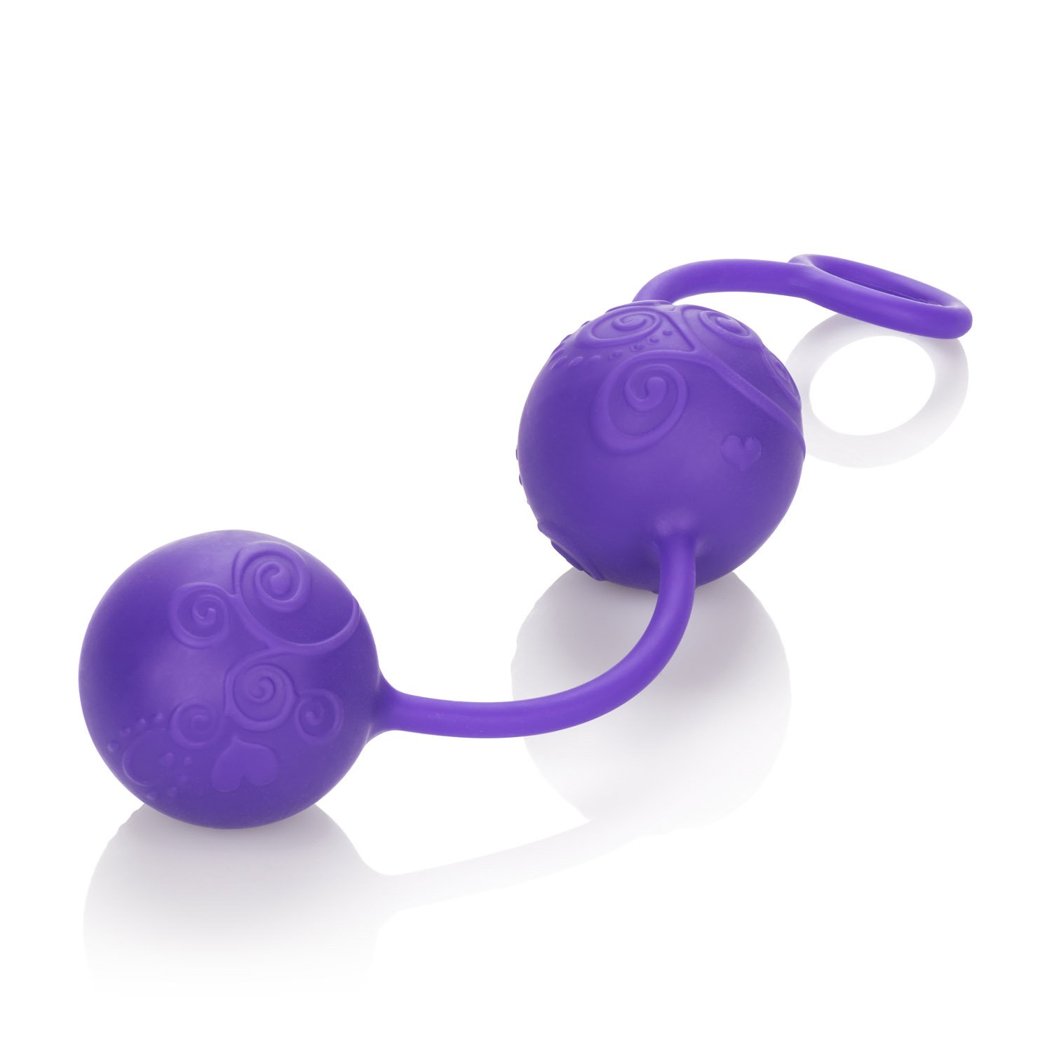 CalExotics Posh Silicone Ben Wa Kegel Balls - Purple Pelvic Floor Exercise Weights for Women - Strengthen & Tone Intimate Muscles - Perfect for Postpartum Recovery & Sexual Wellness