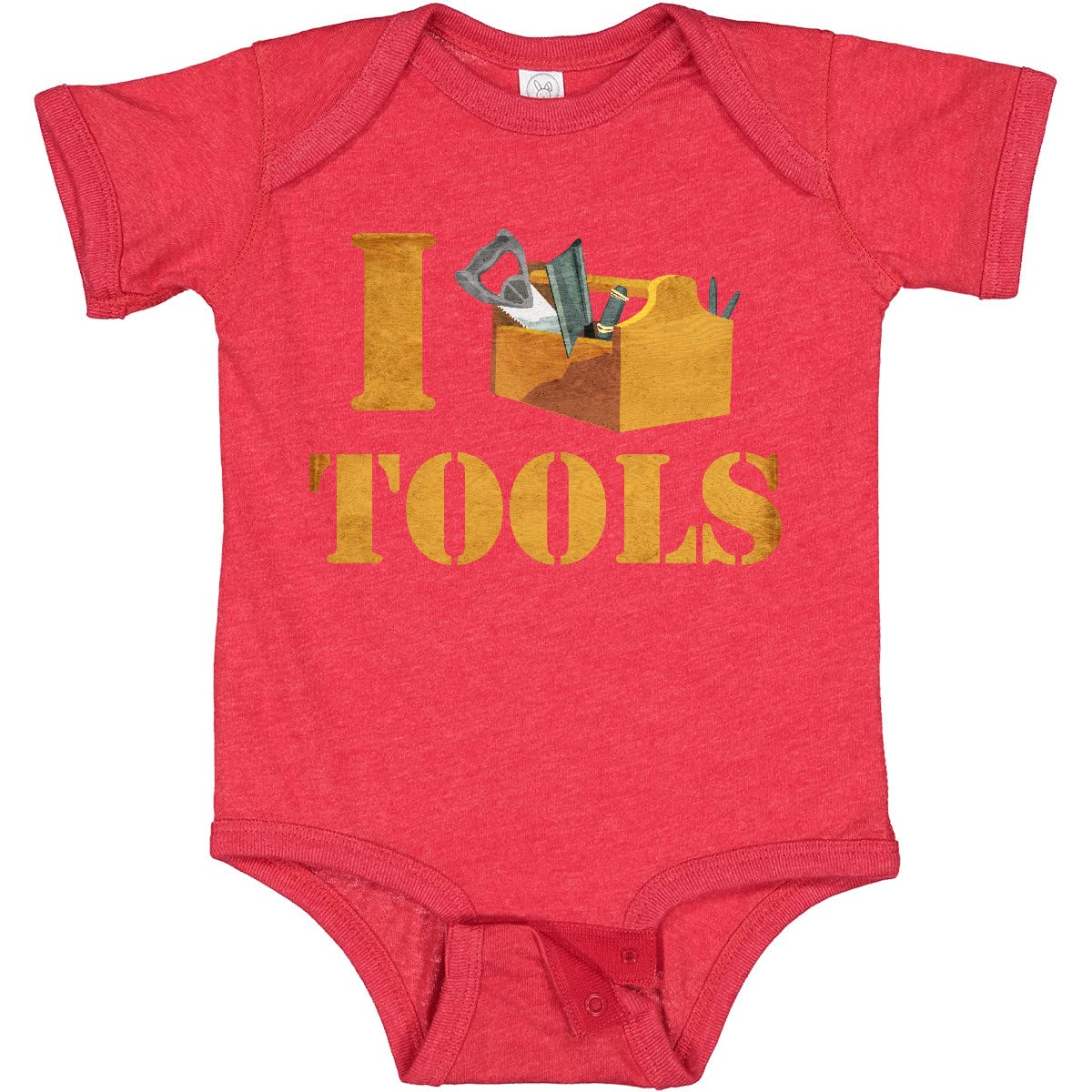 Inktastic I Love Tools Baby Bodysuit - Cute Construction Theme Onesie for Newborns & Infants | Perfect Gift for Baby Showers, Birthdays & Parenting Moments