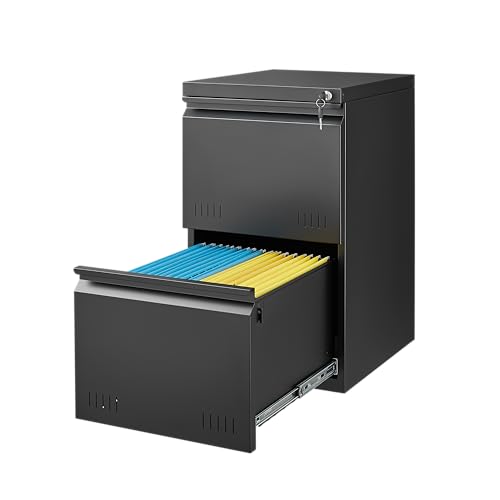 Matte Black - 2 Drawer Vertical