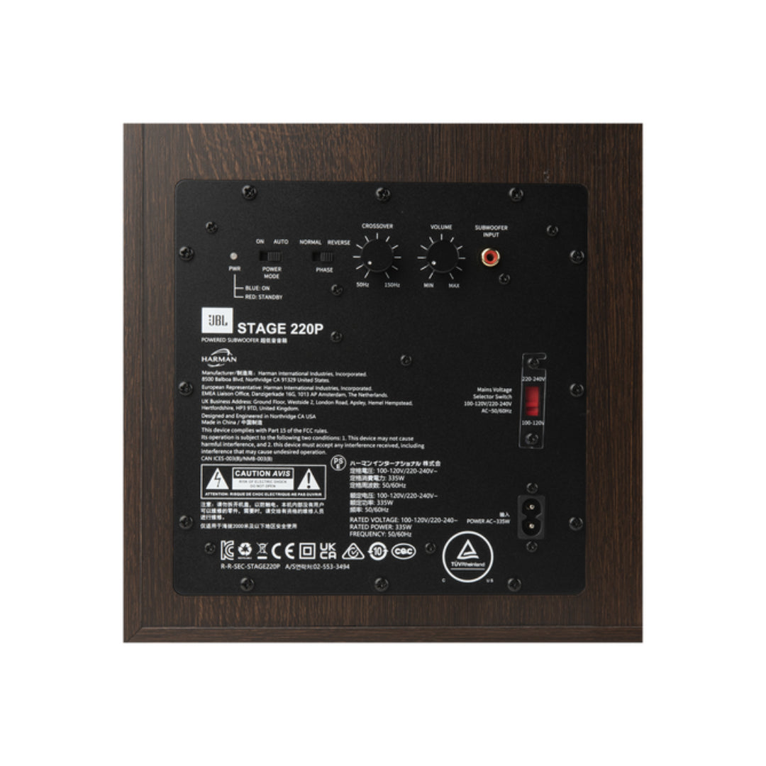 JBL Stage 2 220P 12-Inch 300W Powered Subwoofer - High Performance Bass for Home Theater & Music Systems - Perfect for Movie Nights & Party Sound Enhancement