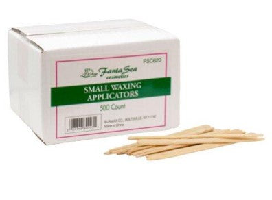 FANTA SEA Small Waxing Applicators - 500 Count (FSC620) - Professional Waxing Sticks for Eyebrows, Face & Body Hair Removal - Perfect for Salons, Spas & At-Home Use