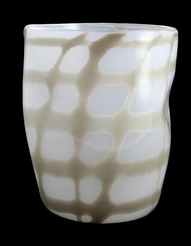 Set of 6 Mistral Grid Glass Cups - Elegant Drinking Glasses for Wine, Juice & Cocktails - Perfect for Dinner Parties, Home Bar & Kitchen Decor
