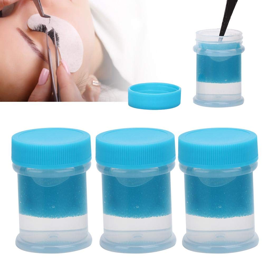 Professional Eyelash Extension Tweezer Cleaner & Lash Curler Cleaning Solution - Safe & Effective Liquid Remover with Sponge Ball Tool - Perfect for Salon & Home Lash Care