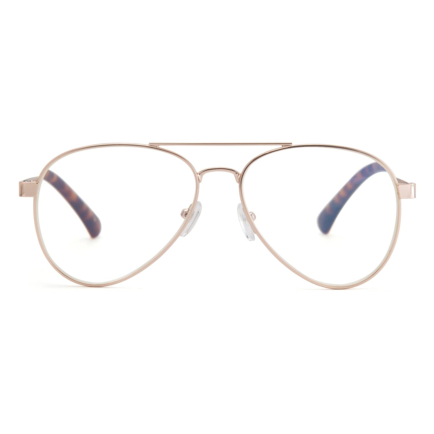 Unisex Aviator Blue Light Blocking Reading Glasses for Computer & Digital Screen Use - Anti-Eye Strain & UV Protection for Men & Women - Perfect for Office, Gaming & Night Reading