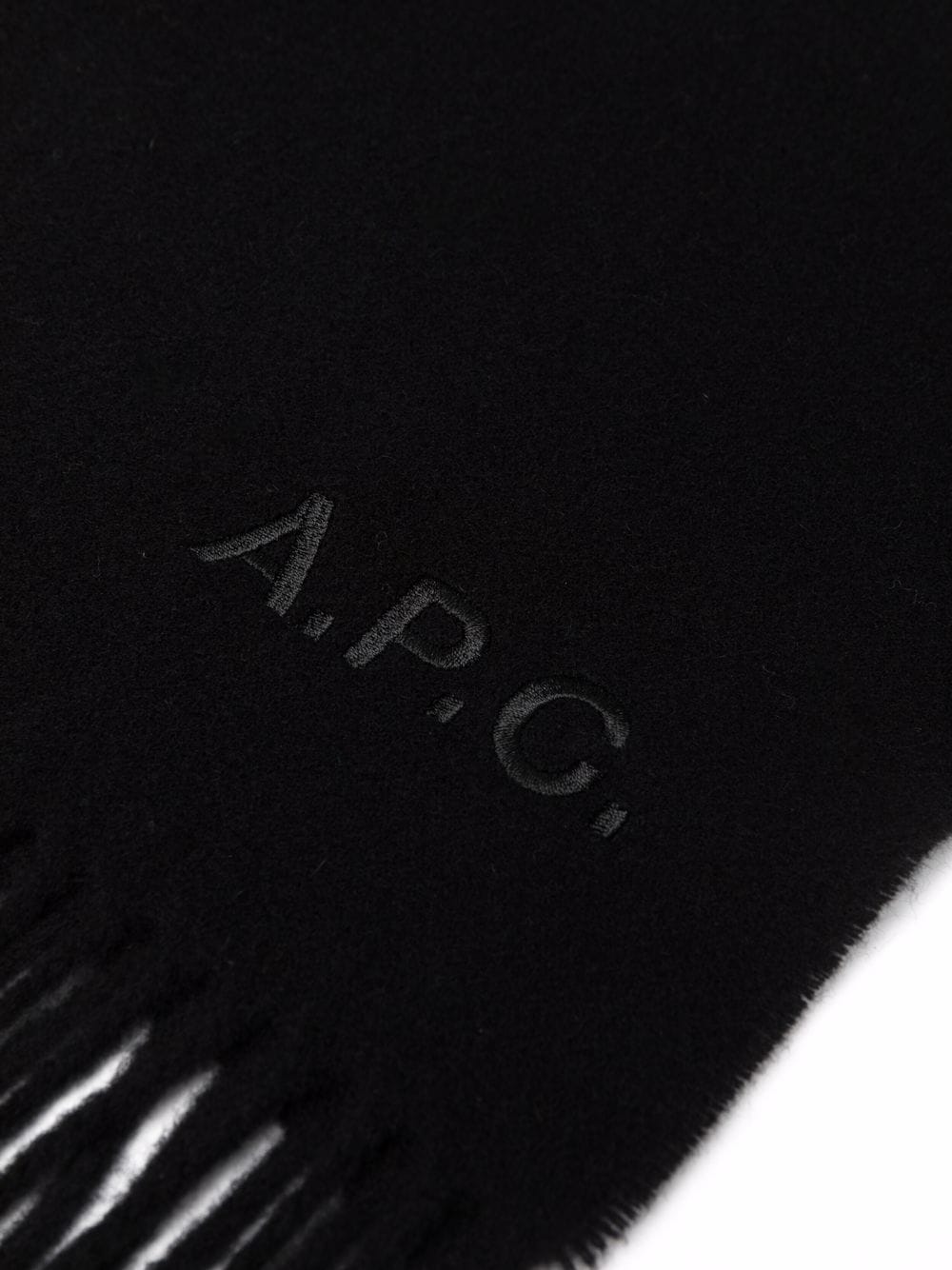 A.P.C. Black Scarf for Women - Soft Wool Winter Fashion Accessory for Office, Travel & Casual Outfits