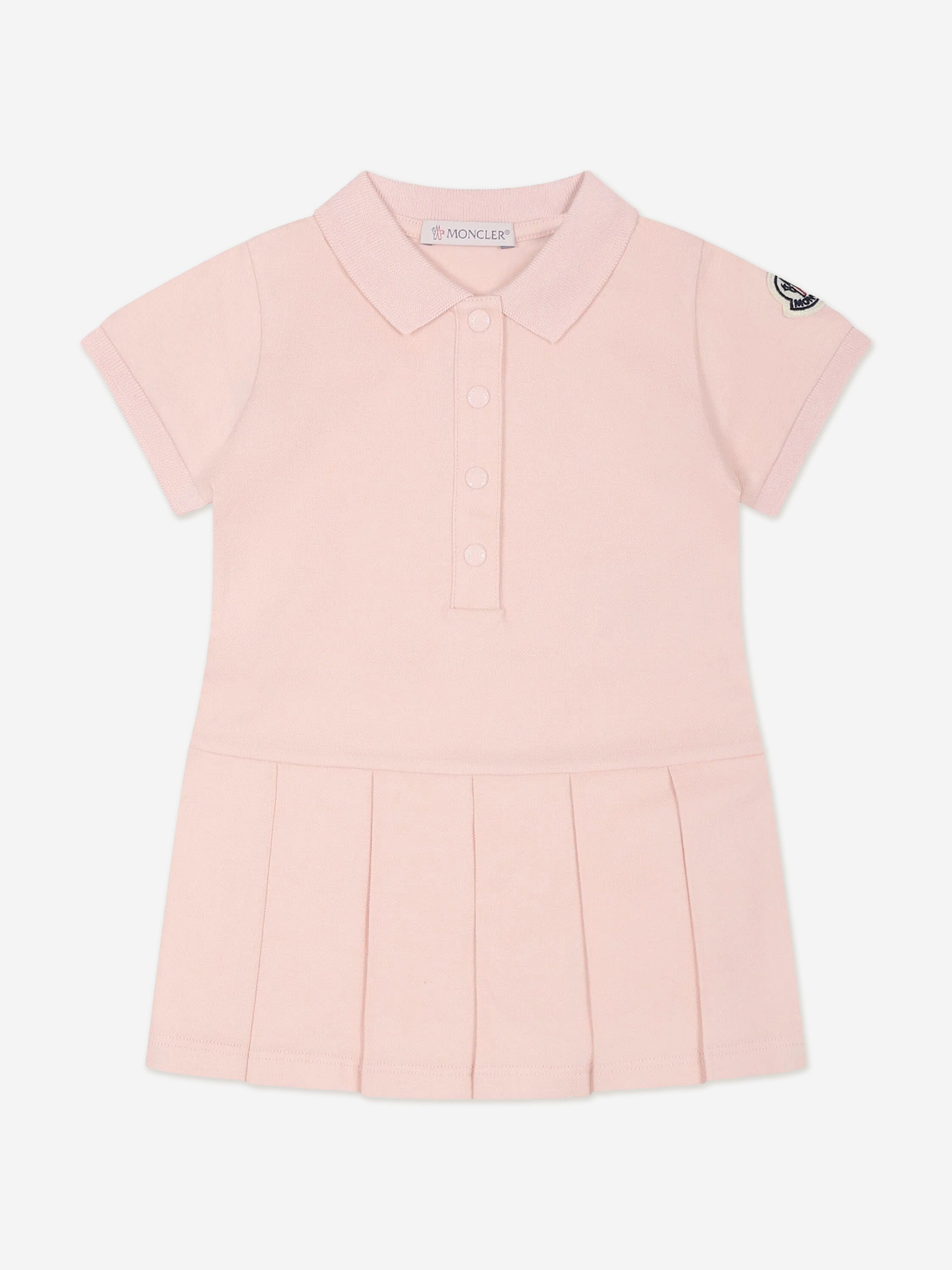 Pink Baby Girls Polo Dress - Cute & Comfortable Outfit for Playdates, Parties & Everyday Wear
