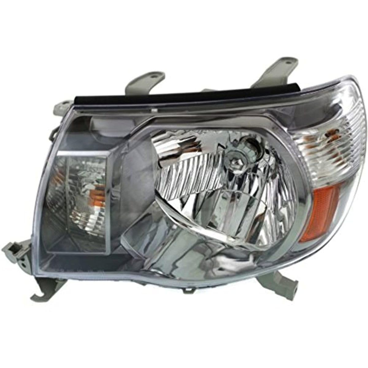 2005-2011 Toyota Tacoma Left Driver Side Headlight Assembly with Black Bezel - Replacement for Damaged Lights, Night Driving Safety Upgrade