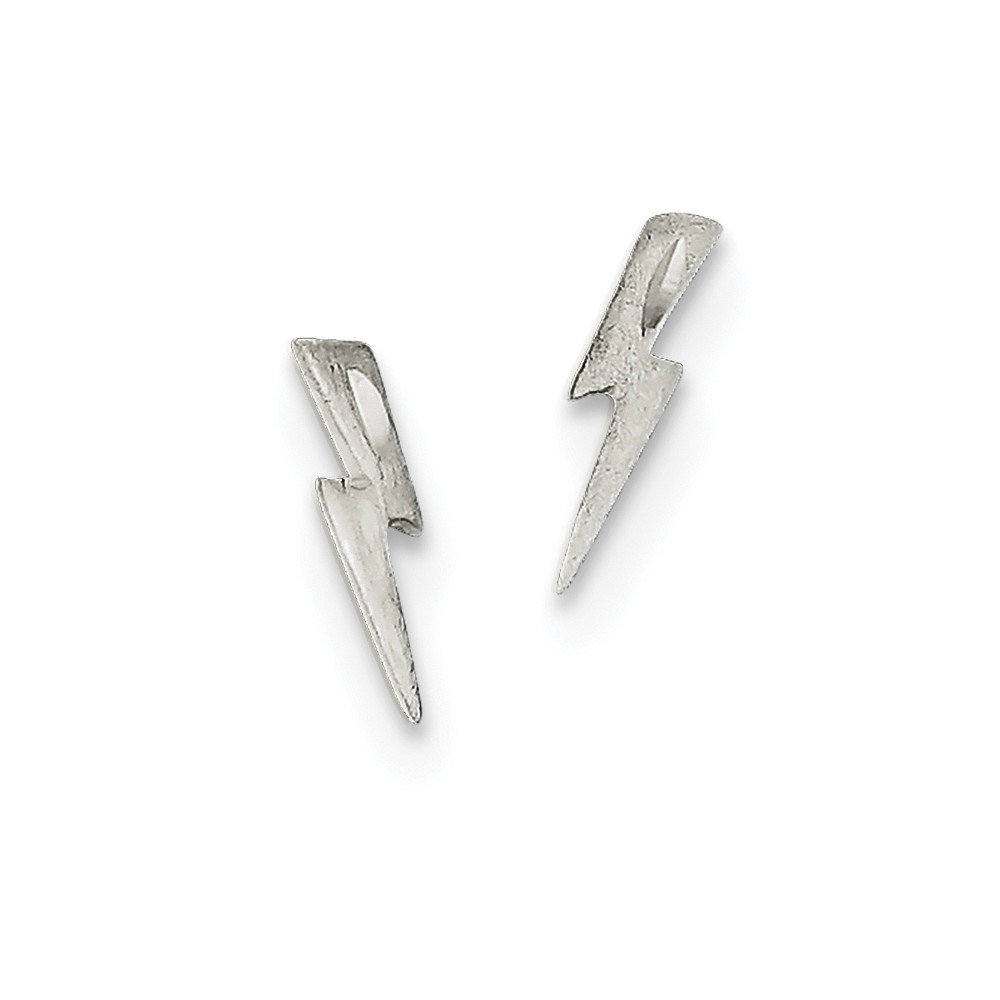 Sterling Silver Lightning Bolt Post Earrings for Women - Hypoallergenic & Tarnish-Resistant - Perfect for Everyday Wear, Gifts & Punk Fashion Accessories