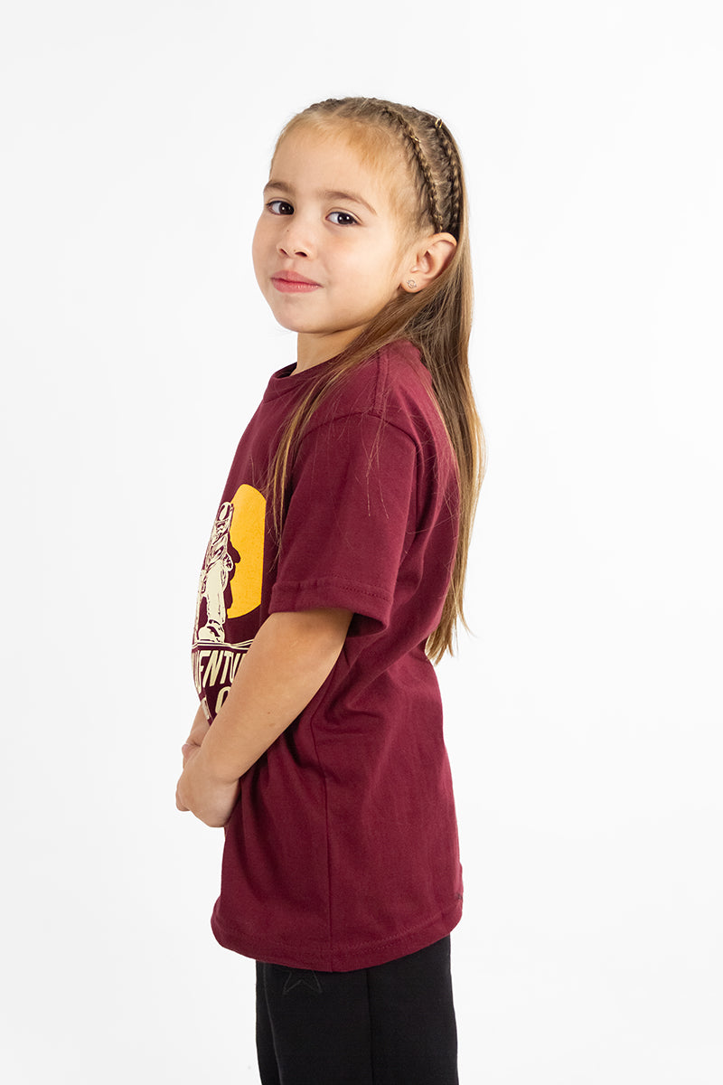 OCN Kids Original Bordo 615Q0 T-Shirt - Comfortable Cotton Tee for Boys & Girls - Perfect for School, Playdates & Everyday Wear