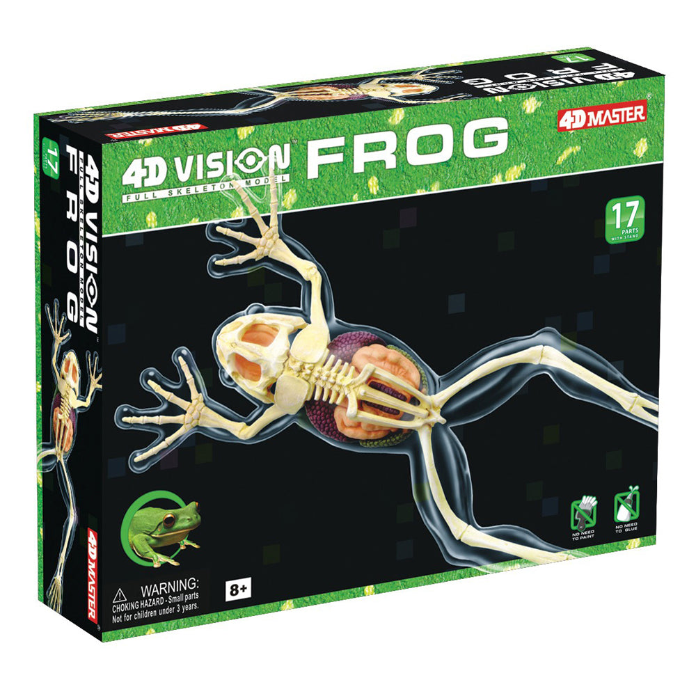 4D Master Full Skeleton Frog Model Anatomy Kit - Educational Science Toy for Kids & Adults - Perfect for Biology Class, Homeschool Learning & STEM Projects