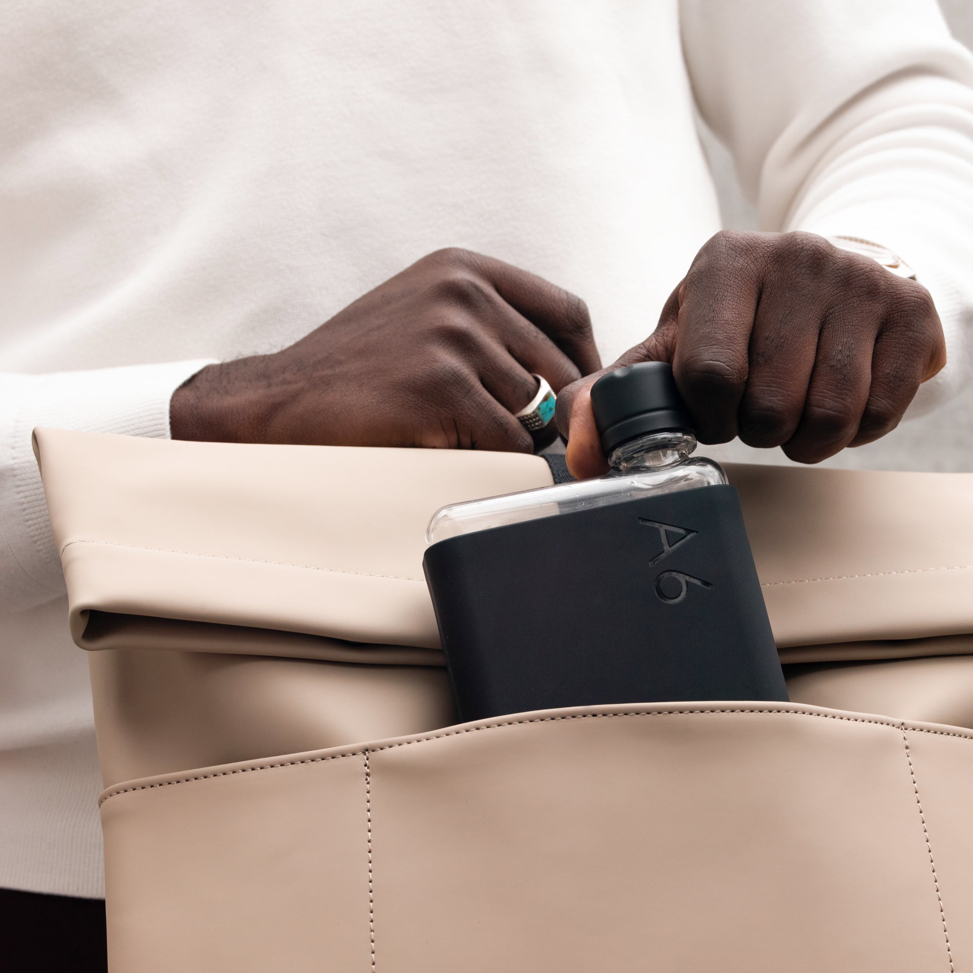 A6 Memobottle Slim Reusable Water Bottle - Eco-Friendly & Leak-Proof - Perfect for Office, Gym, Travel & Outdoor Activities