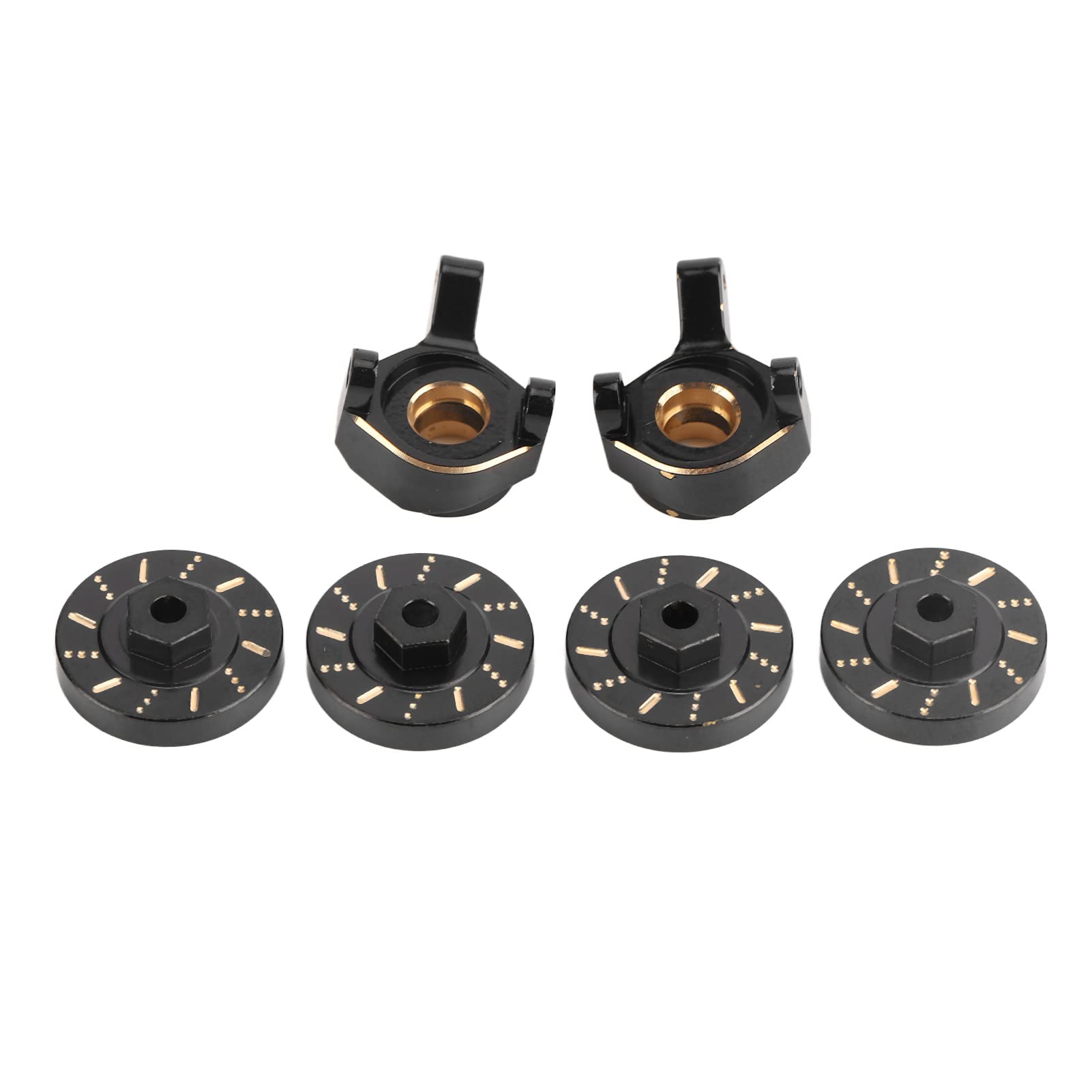 High Precision RC Wheel Hub Steering Cup Set - Corrosion Resistant, Improved Balance for 1/24 Scale RC Cars | Perfect for Off-Road Racing & Drifting Performance