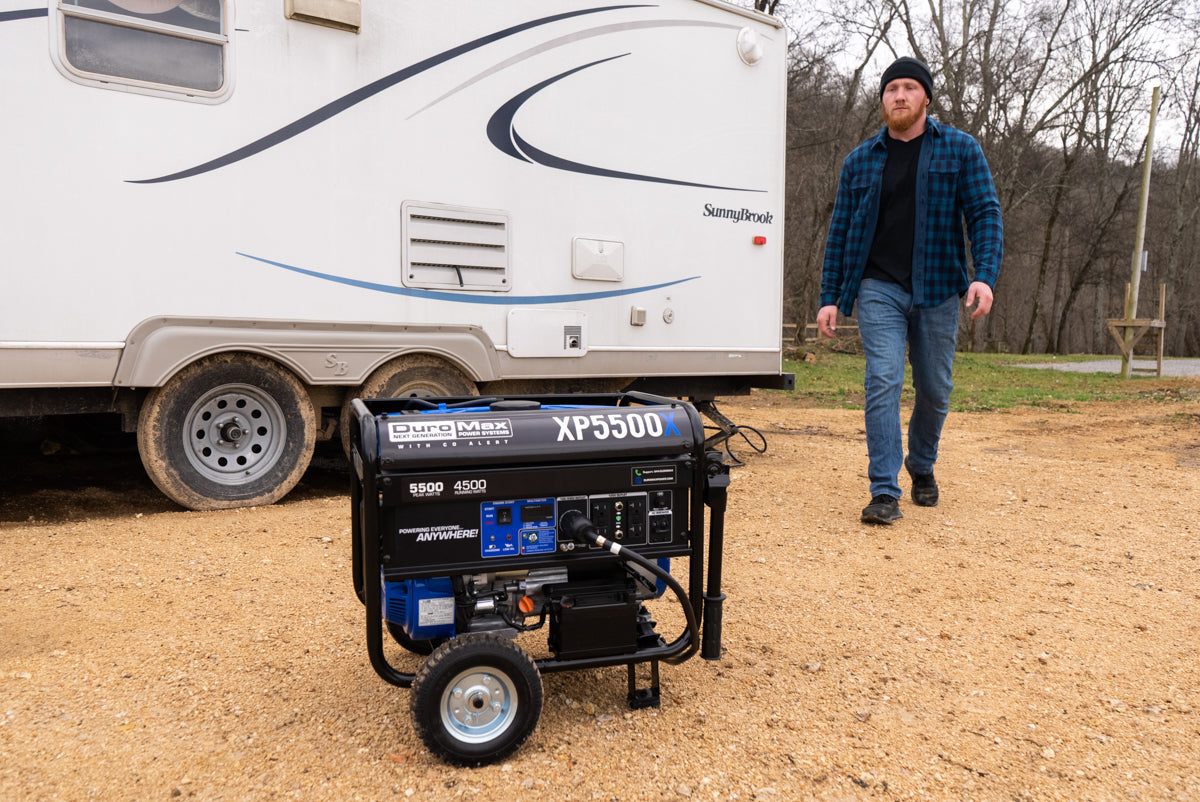 5500W Portable Gasoline Generator with CO Alert - Reliable Backup Power for Home, Camping & Outdoor Emergencies