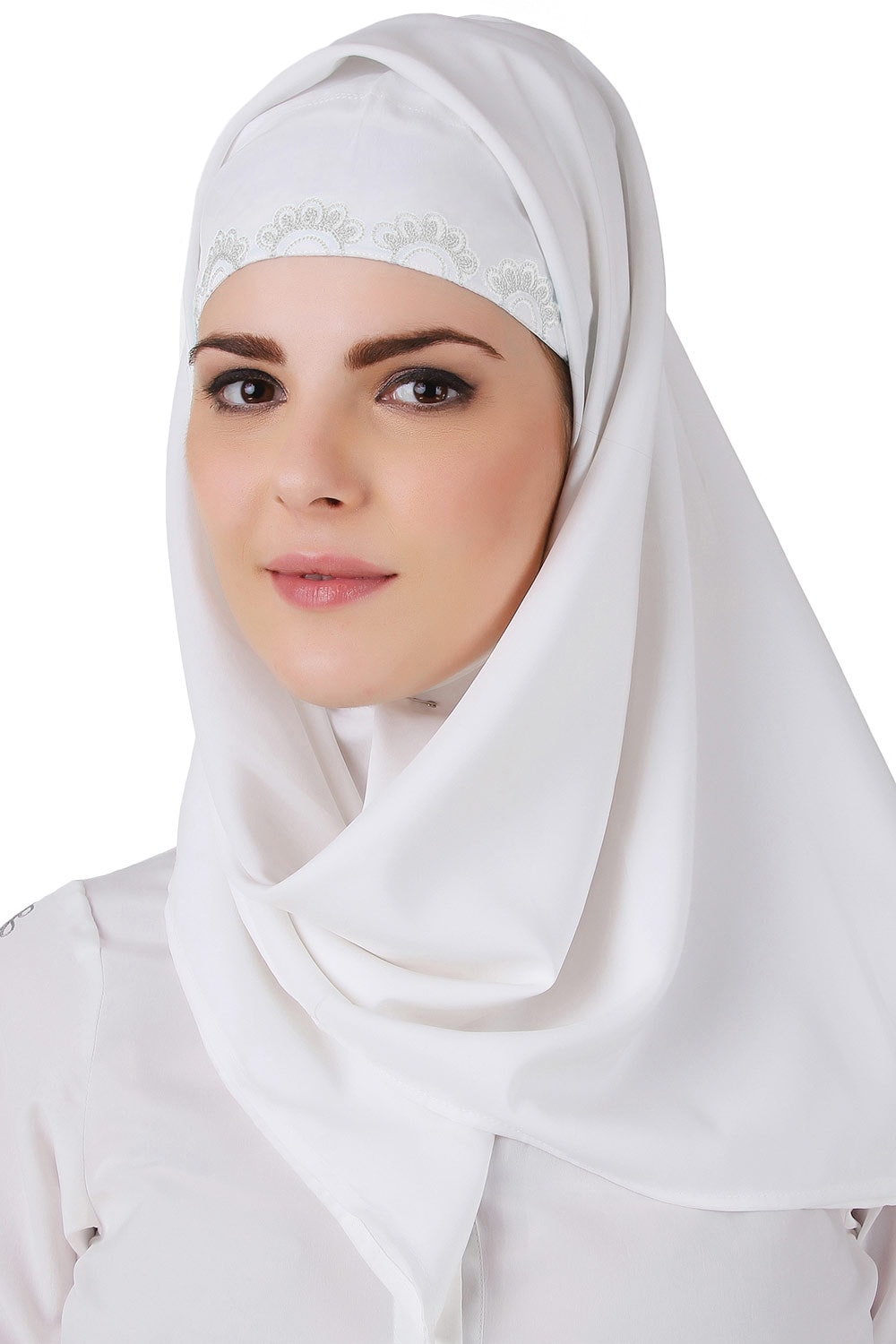 Premium White Cotton Hijab for Women - Soft, Breathable & Comfortable - Perfect for Daily Wear, Prayer, and Modest Fashion