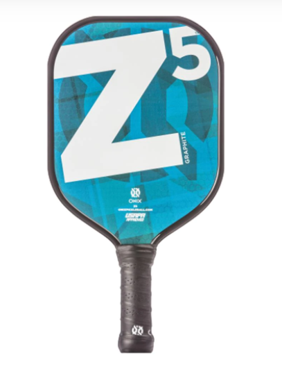 Premium Onix Graphite Z5 Pickleball Paddle V2 - Lightweight Carbon Fiber Racket with Comfort Grip [Blue] | Perfect for Competitive Play & Recreational Games