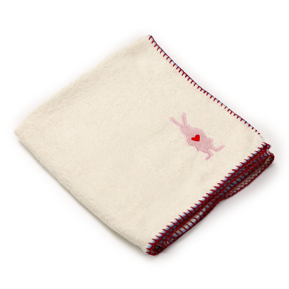Premium Japanese Imabari Towel Iori 2-Tone Stitched Bath & Shower Towel - Soft Absorbent Red Cotton - Perfect for Spa, Gym & Luxury Bathrooms