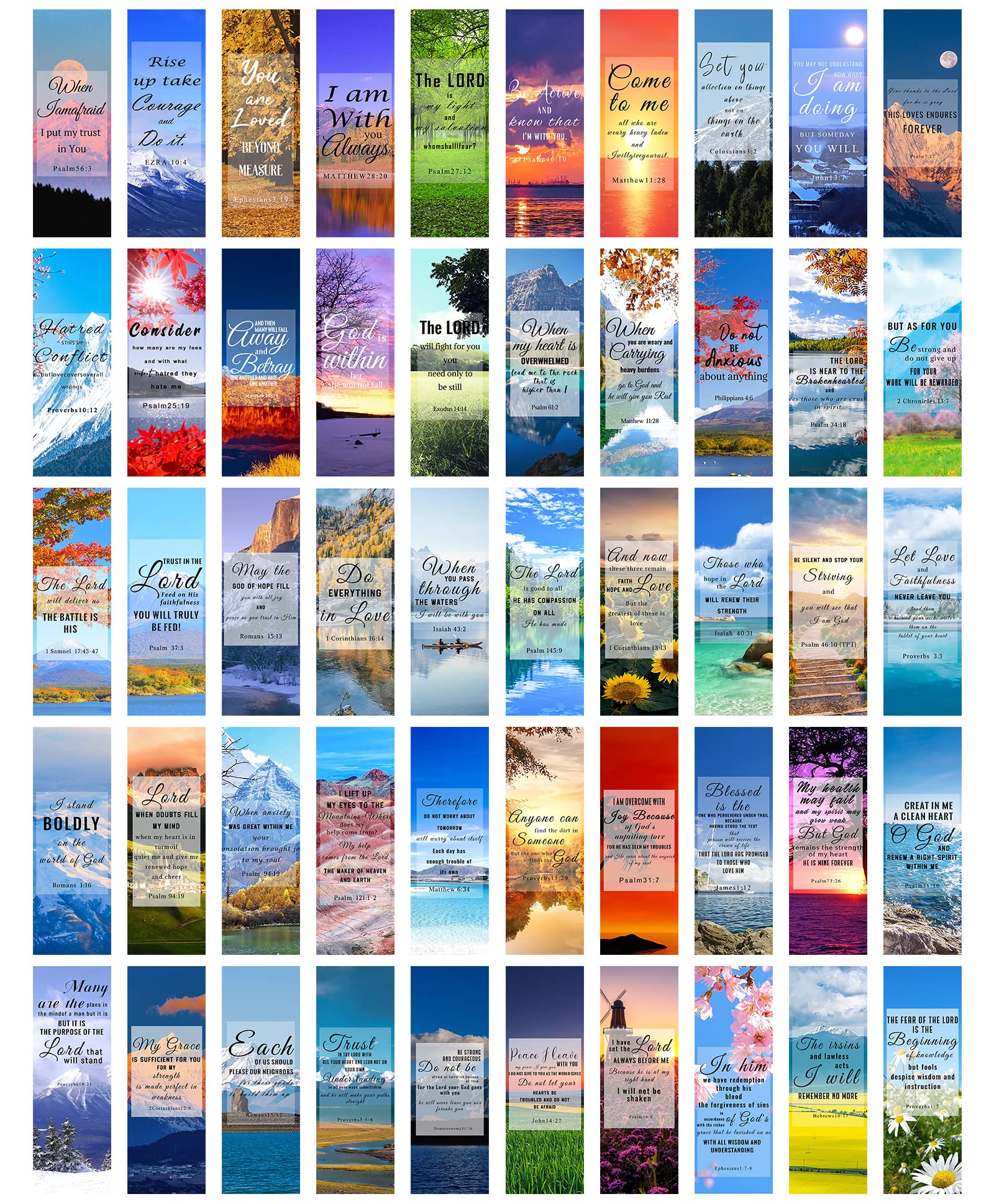Bible Verse Bookmarks 150pcs - Inspirational Christian Gifts for Easter Prayer & Bible Study