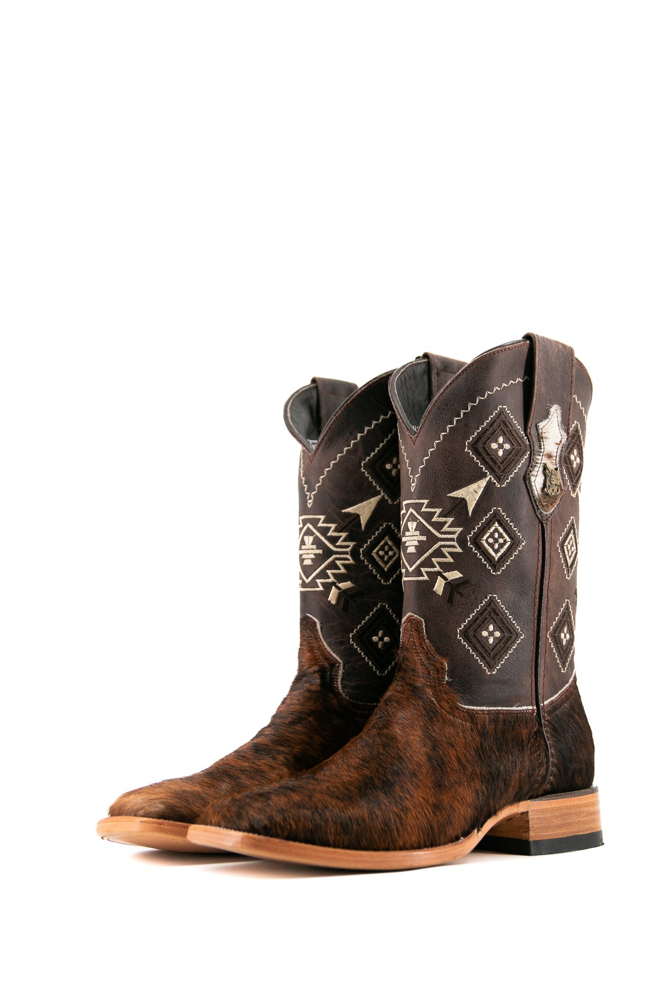 Authentic Men's Cowhide Square Toe Cowboy Boots - Size 7 Western Boots for Country Dancing, Rodeo & Casual Wear - Durable Leather JM4 Box Style