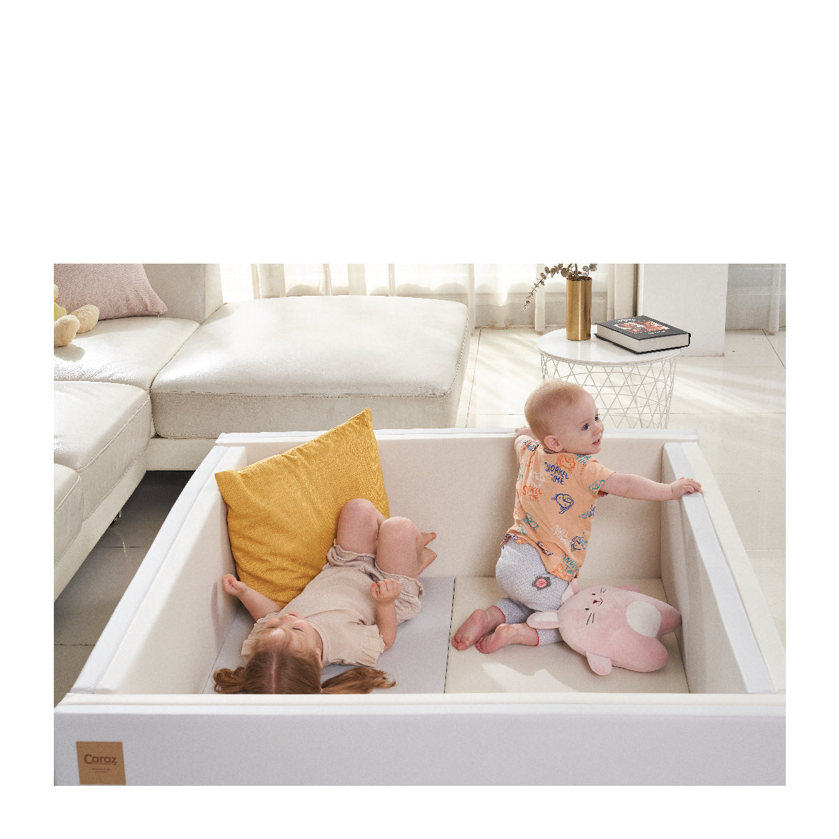 Caraz Baby Play Mat - Non-Toxic, Extra Thick Foam Floor Mat for Crawling & Playtime - Perfect for Nursery, Daycare & Home Use