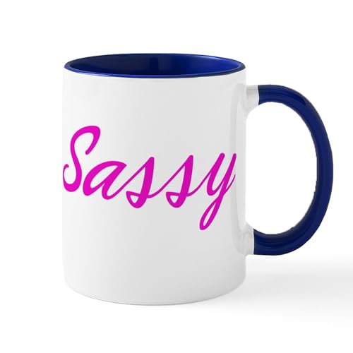 White/Navy Inside - Sassy Mug Mugs