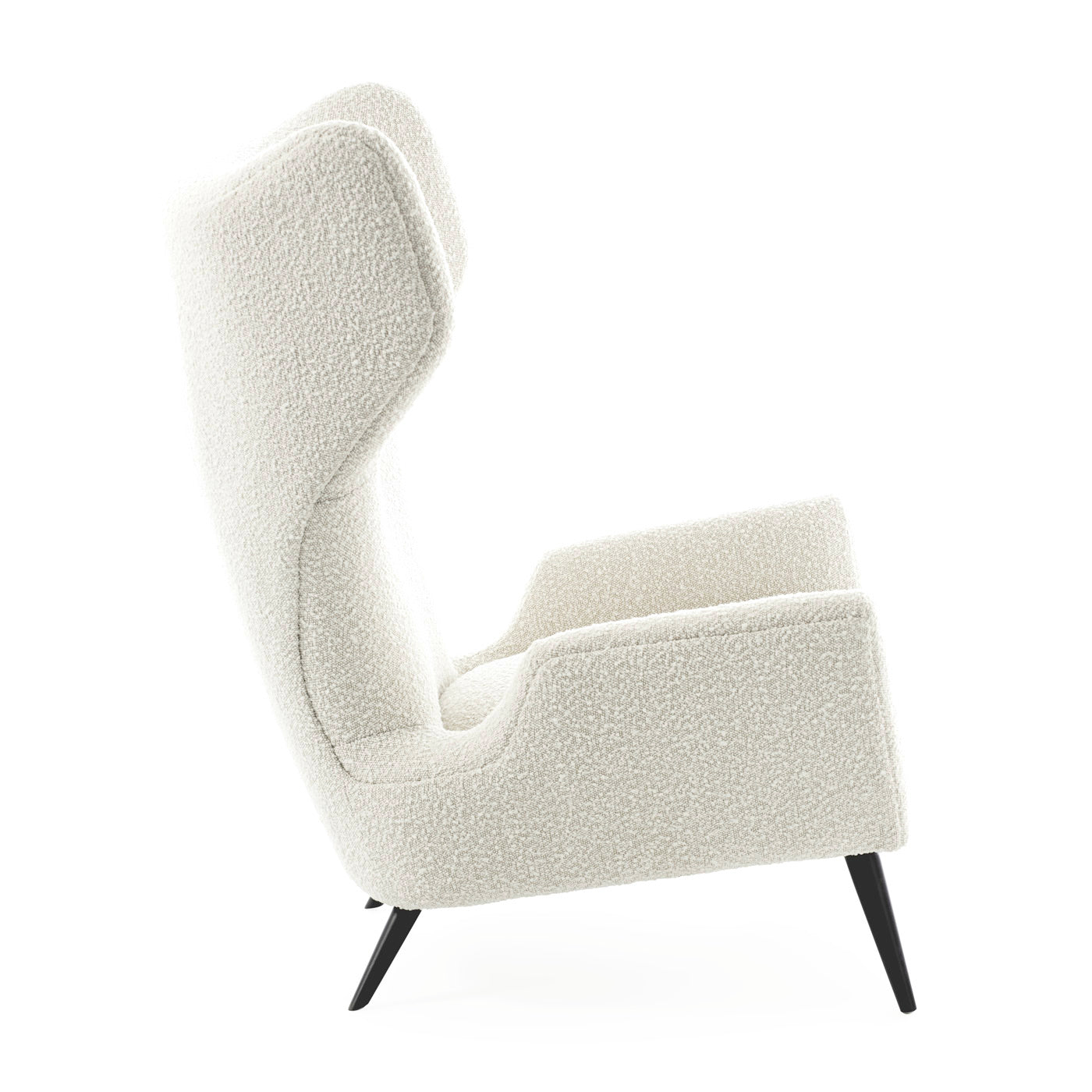 Milano Wing Chair - Modern Accent Armchair for Living Room, Bedroom & Office - Comfortable Upholstered Lounge Chair with High Back Support