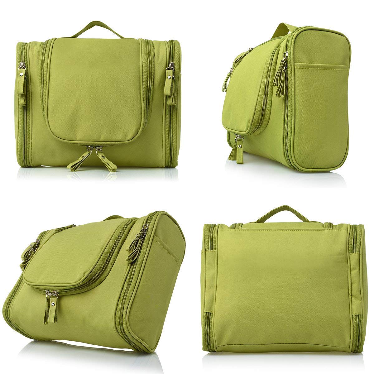 Kridix Extra Large Hanging Toiletry Bag - Waterproof Travel Organizer for Men & Women - Durable Nylon Bathroom & Shower Bag - Perfect for Cosmetics, Makeup Brushes & Toiletries - Ideal for Camping, Gym & Vacation Travel