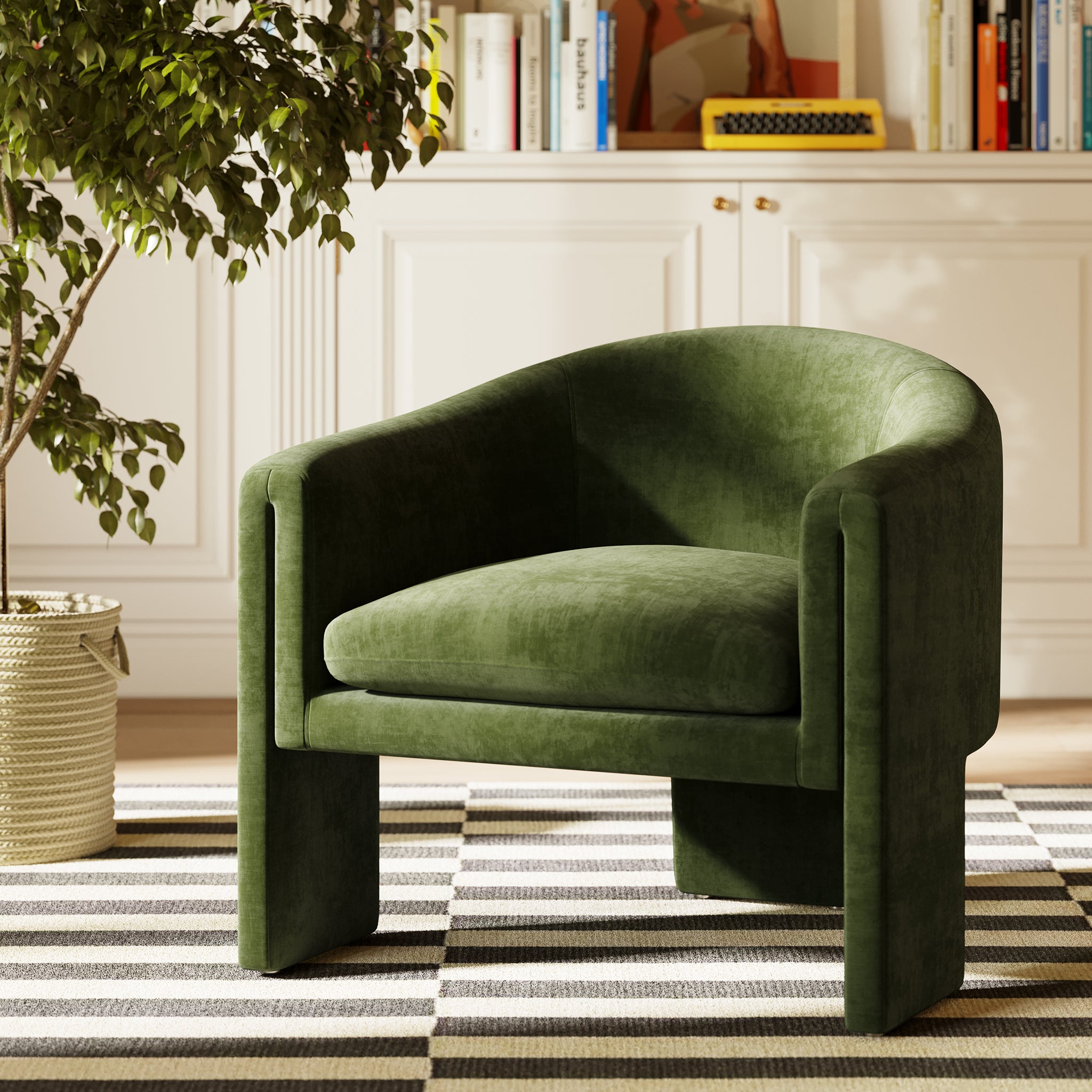 Ennis Lounge Chair - Modern Comfortable Accent Chair for Living Room, Bedroom & Office - Perfect for Relaxing, Reading & Lounging