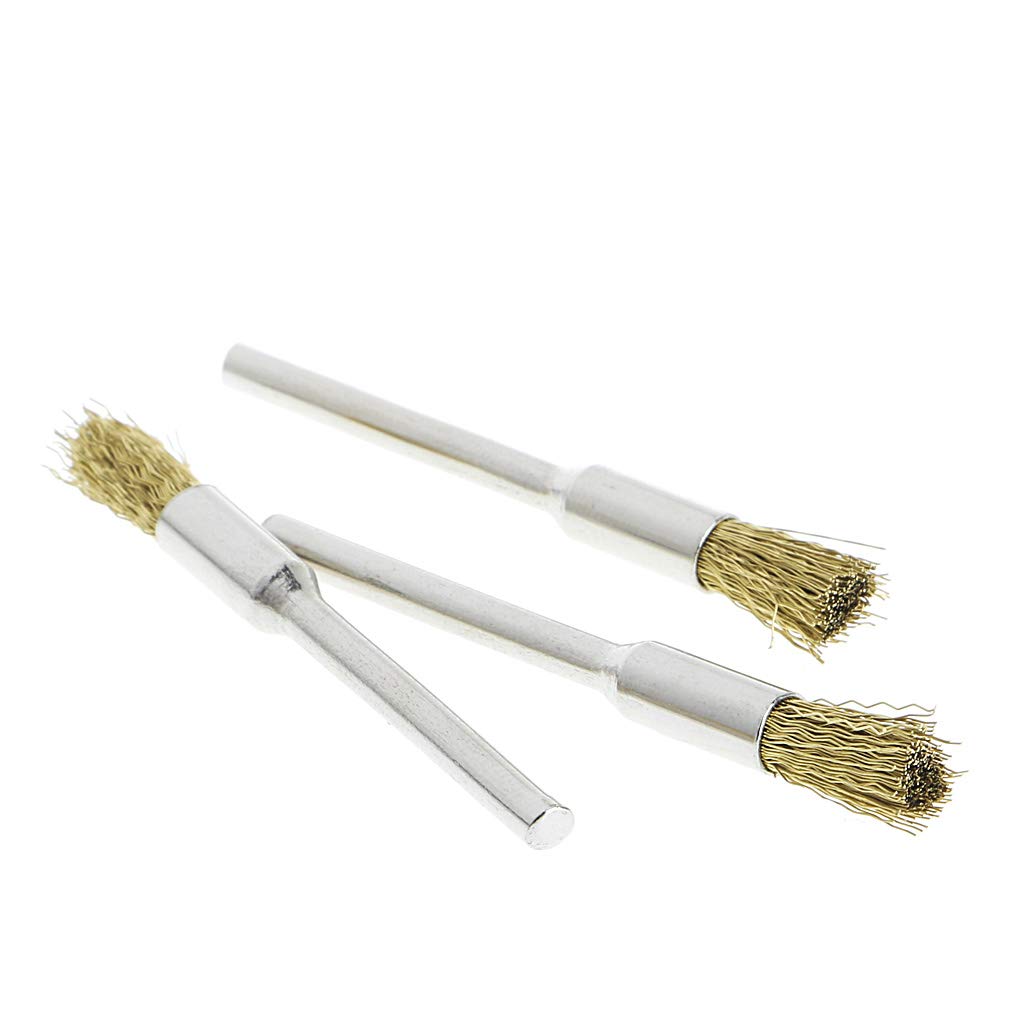 9-Piece Brass Brush Wire Wheel Set for Die Grinder - Rotary Electric Tool Kit for Engraving, Polishing & Metal Cleaning | Perfect for DIY Projects, Automotive Repair & Workshop Use