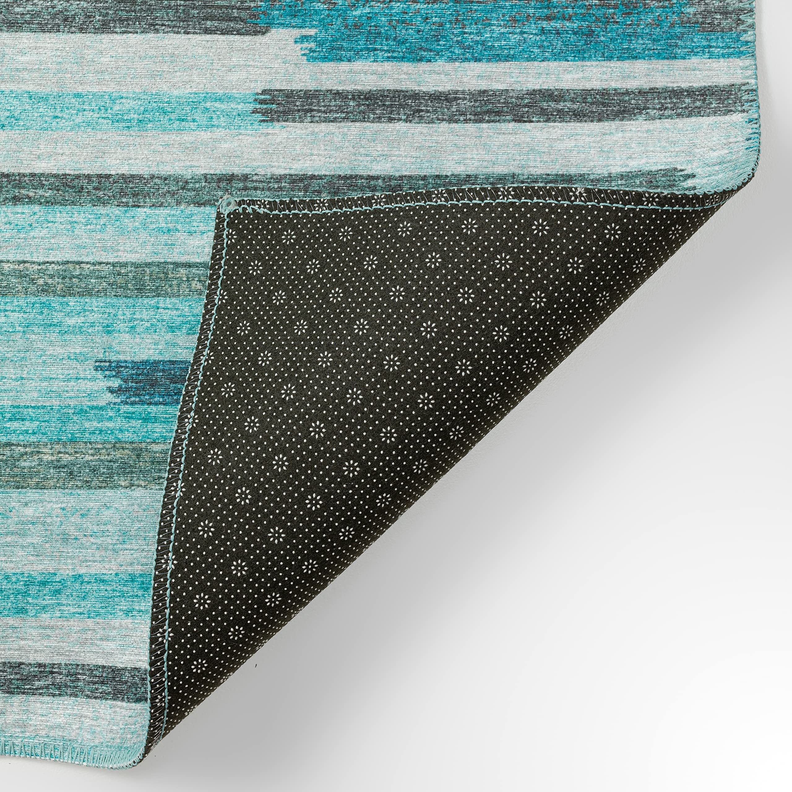 Addison Rugs Yuma AYU38 Turquoise 8' x 10' Area Rug - Soft & Durable for Living Room, Bedroom & Home Decor