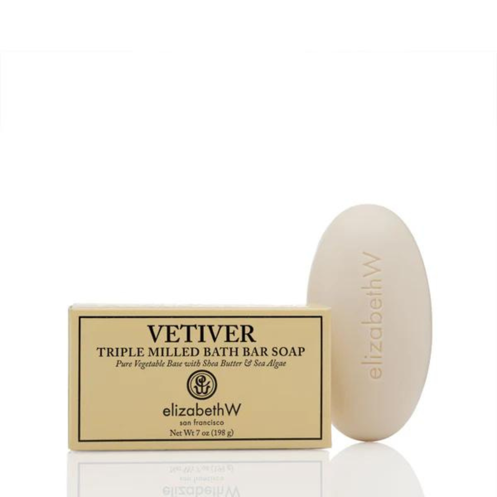 Elizabeth W Vetiver Soap - 7 oz Natural Handmade Bar Soap with Essential Oils for Men & Women - Perfect for Daily Skincare, Gifts & Spa Relaxation
