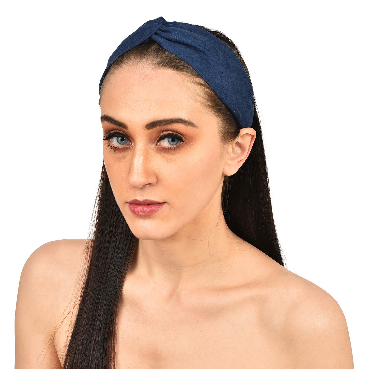 Vogue Suede Knot Headband for Women - Gym & Office Wear
