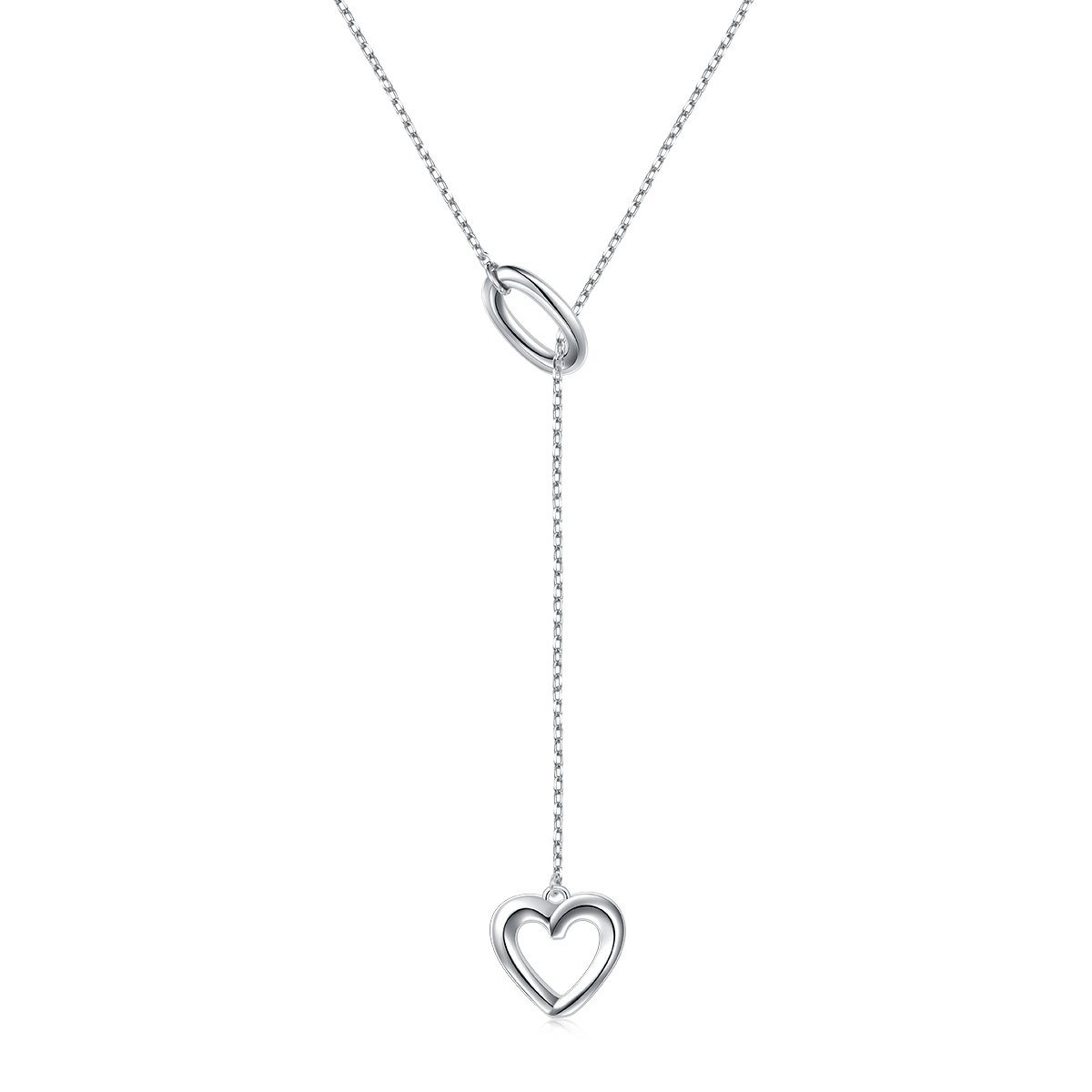 925 Sterling Silver Adjustable Y-Shaped Lariat Chain Necklace for Women & Teens | Long Layering Necklace | Perfect for Date Night, Office Wear & Gift Giving