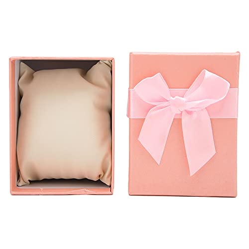 Luxury Watch Storage Box with Soft Cushions - Elegant Bracelet & Jewelry Organizer for Men & Women - Perfect Christmas, Anniversary & Birthday Gift (Pink) - Ideal for Dresser Top, Closet Organization & Travel Jewelry Case